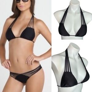 NWT Luli Fama Strappy Padded Bikini Top